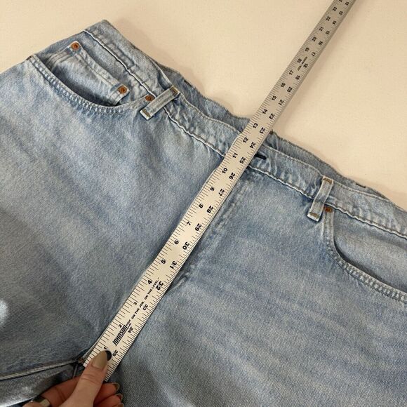 Levi's Mens Jeans 44 Blue Lo-Ball Stack Slim Tapered Streetwear Distressed Knee - Picture 6 of 15